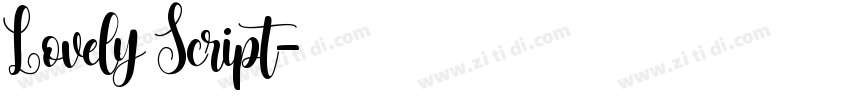 Lovely Script字体转换 Lovely Script字体转换